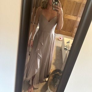 Azazie Taupe dress
